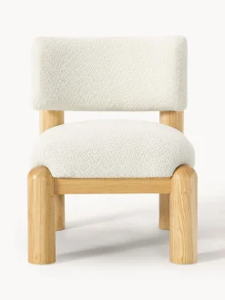 Sillón en tejido bouclé Dalma