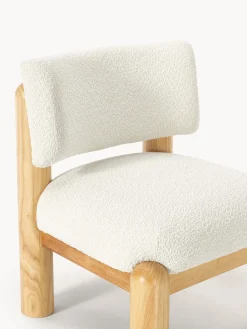 Sillón en tejido bouclé Dalma