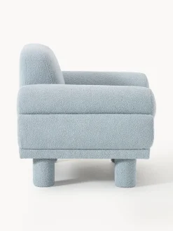 Sillón en tejido bouclé Lilo