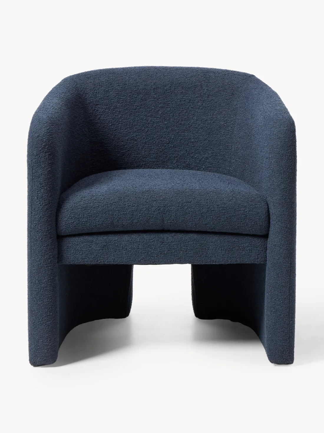 Sillón en tejido bouclé Mairo