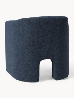 Sillón en tejido bouclé Mairo