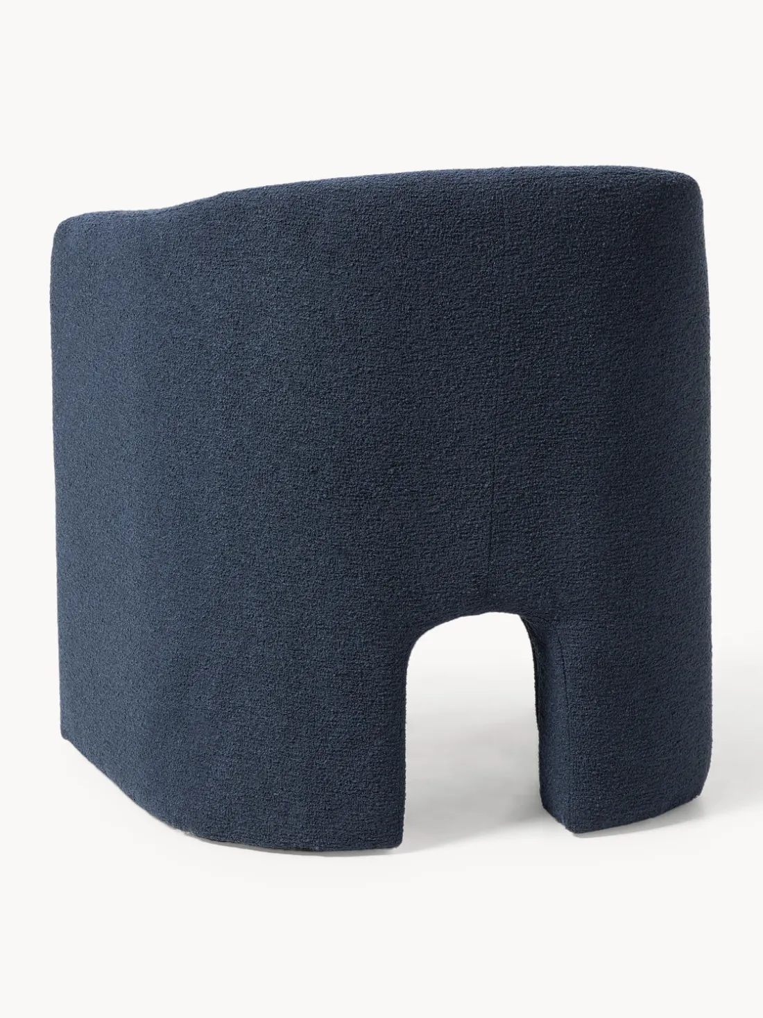 Sillón en tejido bouclé Mairo