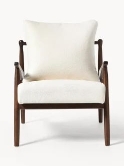 Sillón en tejido bouclé Mikkel