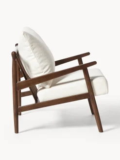 Sillón en tejido bouclé Mikkel