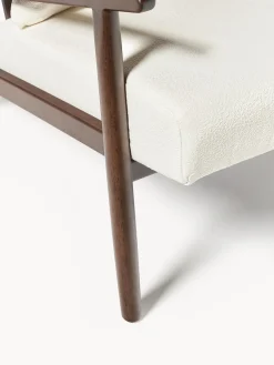 Sillón en tejido bouclé Mikkel