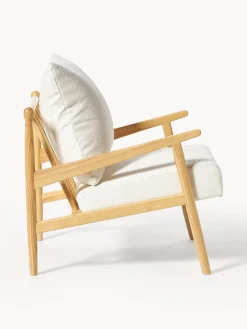 Sillón en tejido bouclé Mikkel