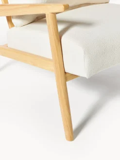 Sillón en tejido bouclé Mikkel