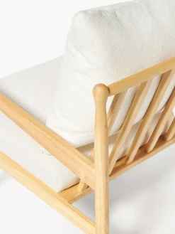 Sillón en tejido bouclé Mikkel