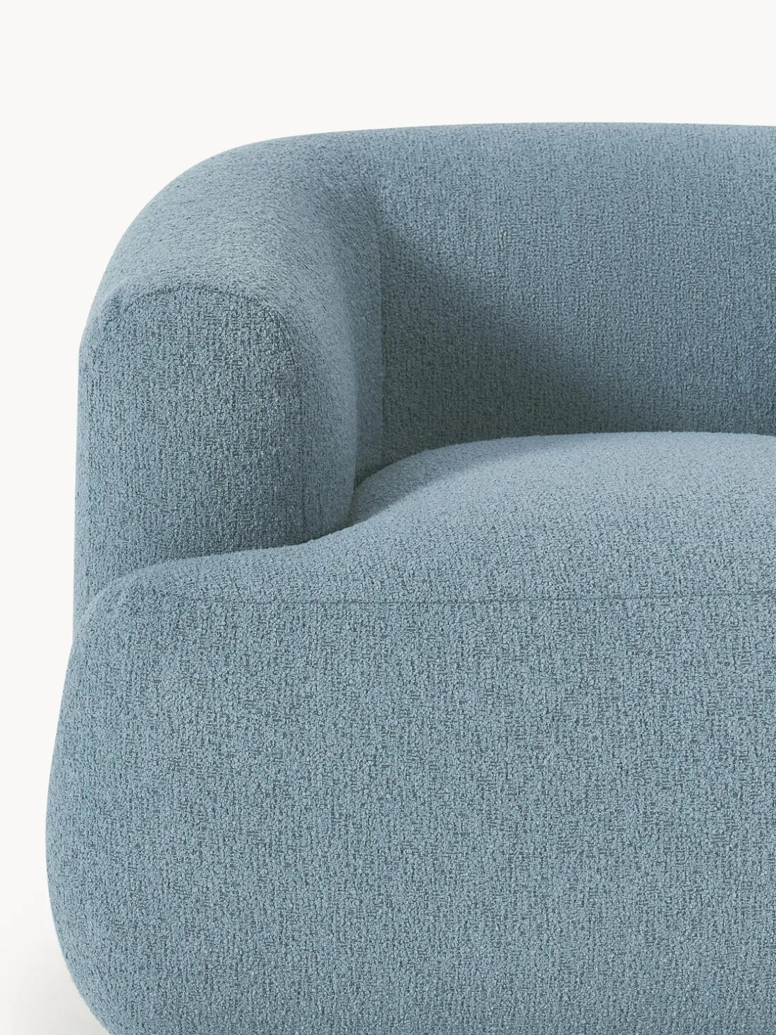 Sillón en tejido bouclé Sofia