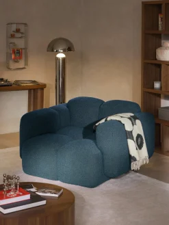 Sillón en tejido bouclé Tayla