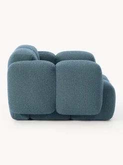 Sillón en tejido bouclé Tayla