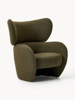 Sillón en tejido bouclé Teyvat