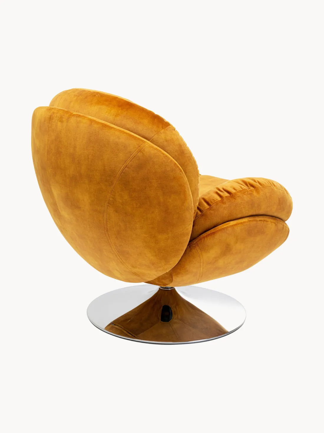 Sillón giratorio de terciopelo Cosy