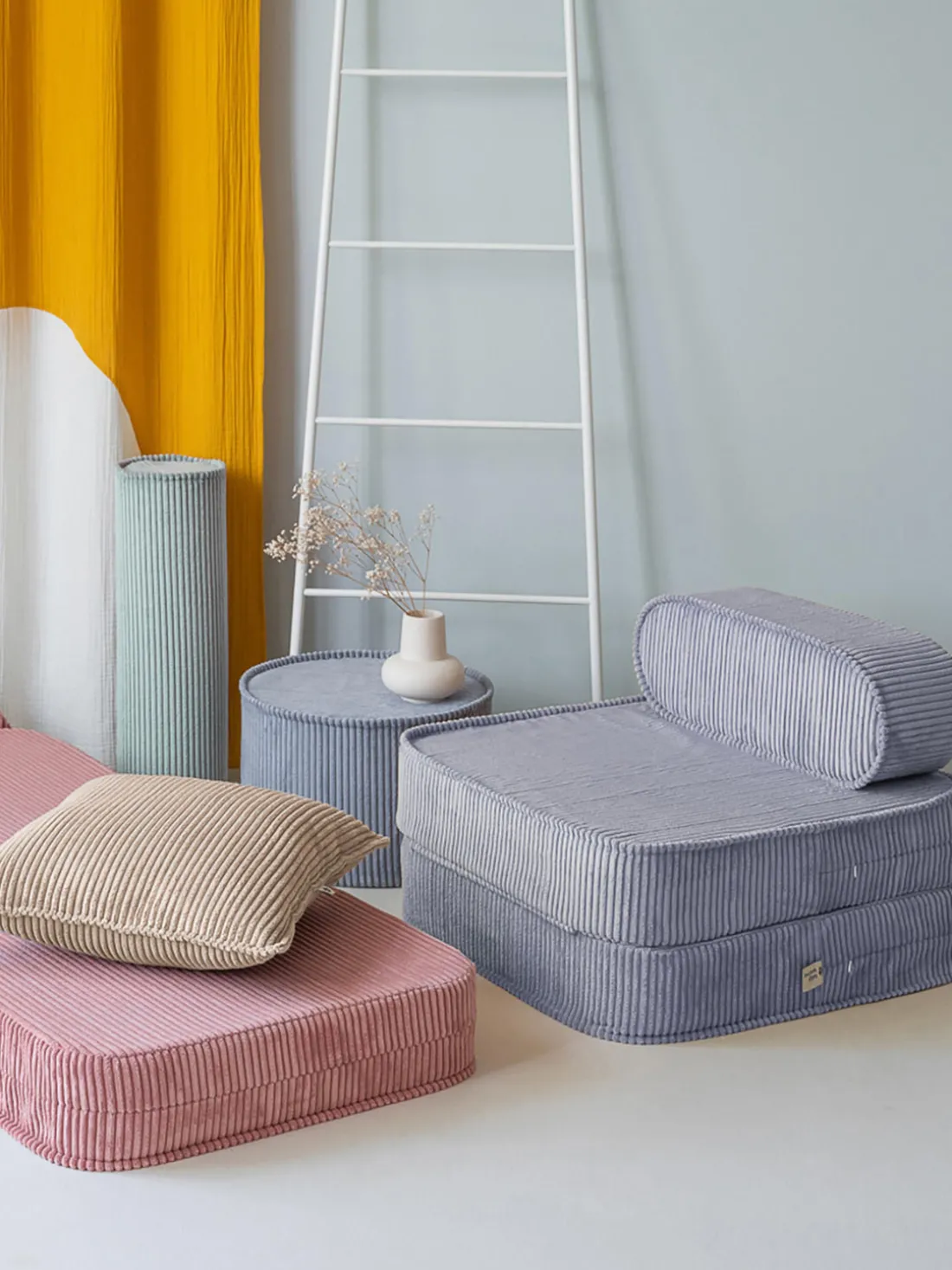 Sillón infantil de pana plegable Sugar