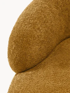 Sillón lounge de borreguillo bouclé Alba