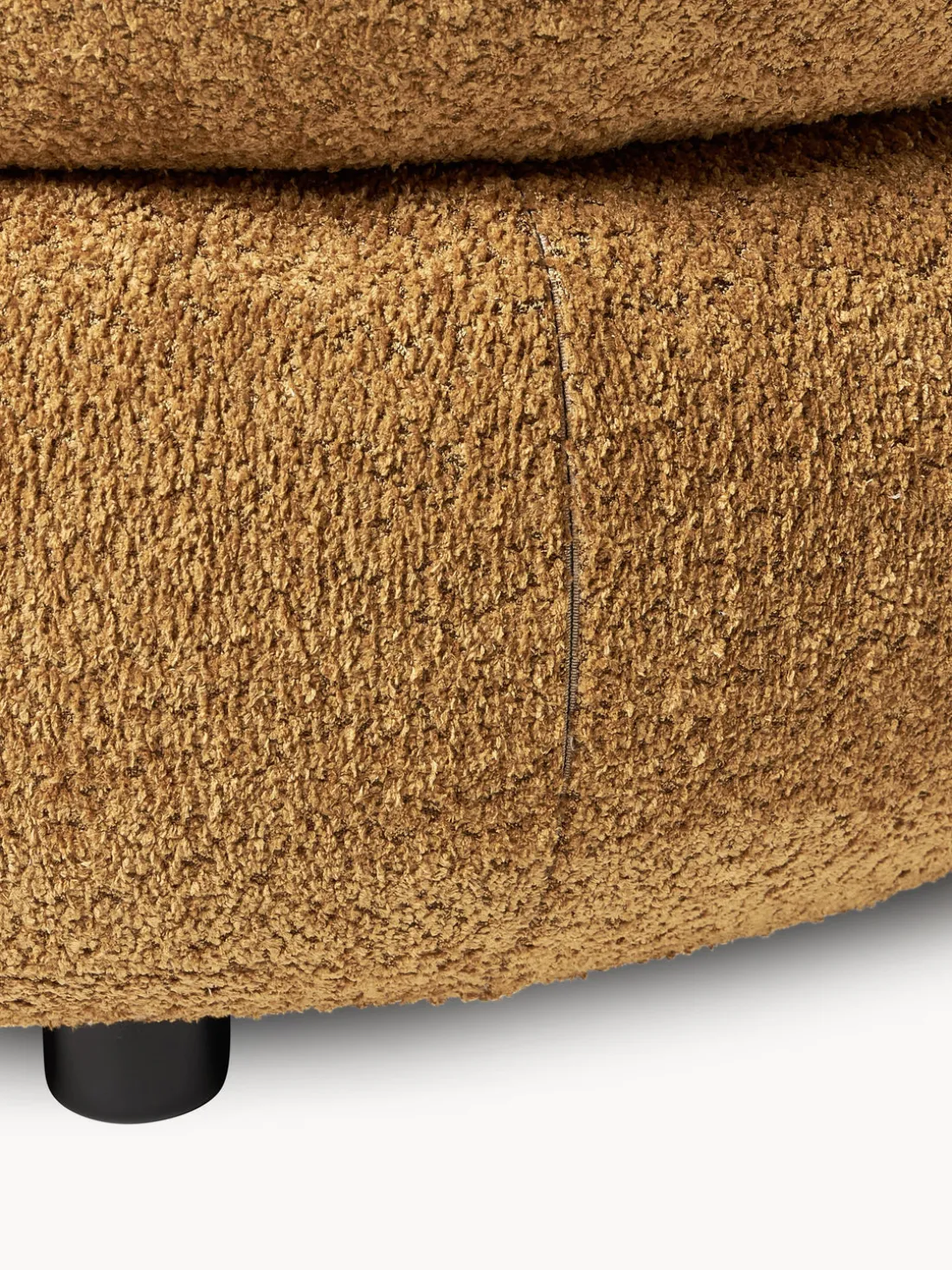 Sillón lounge de borreguillo bouclé Alba