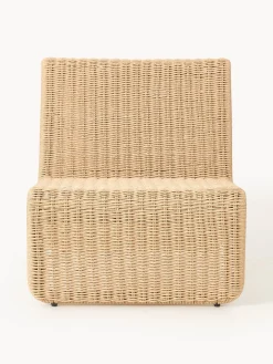 Sillón para exterior de mimbre Hank