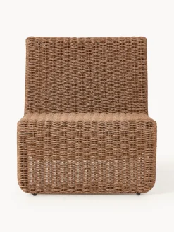 Sillón para exterior de mimbre Hank