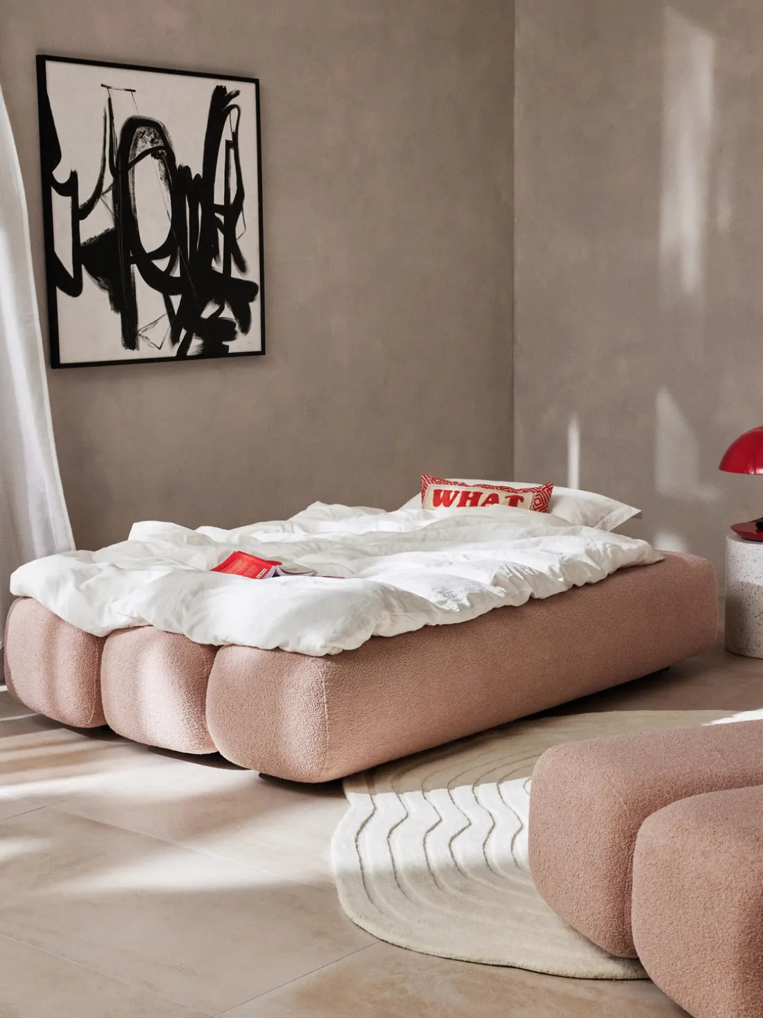 Sofá cama en borreguillo Caterpillar (3 plazas)