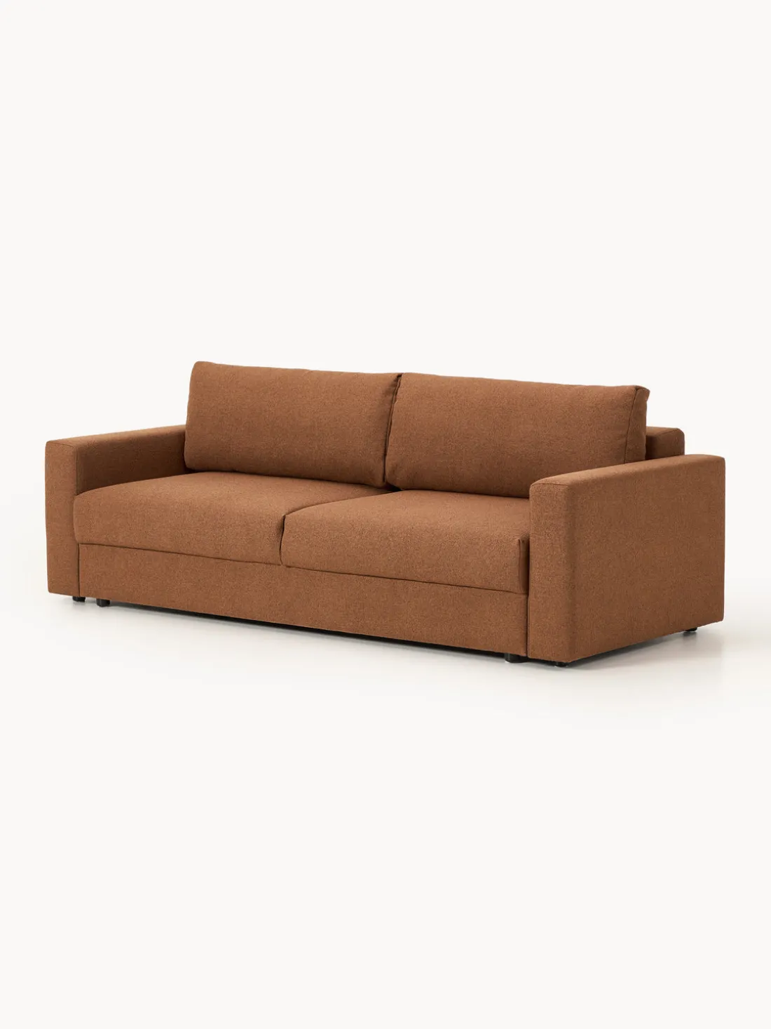 Sofá cama en tejido bouclé Tasha (3 plazas), con espacio de almacenamiento