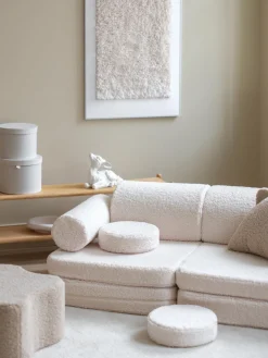 Sofá cama infantil modular de borreguillo artesanal Sugar