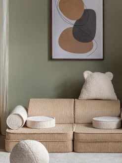 Sofá cama infantil modular de pana Sugar