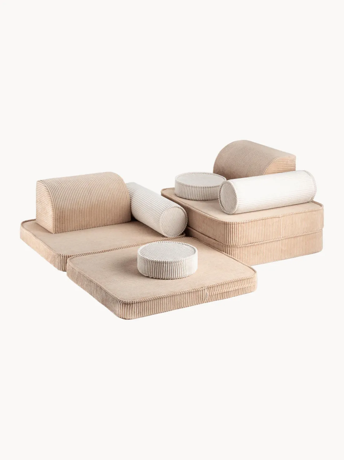 Sofá cama infantil modular de pana Sugar