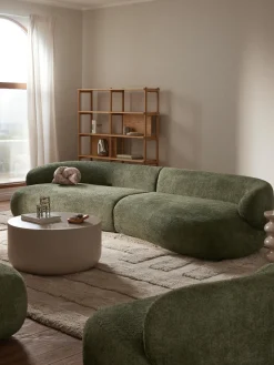 Sofá de borreguillo bouclé Alba (4 plazas)