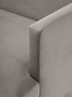 Sofá de terciopelo Fluente (3 plazas)