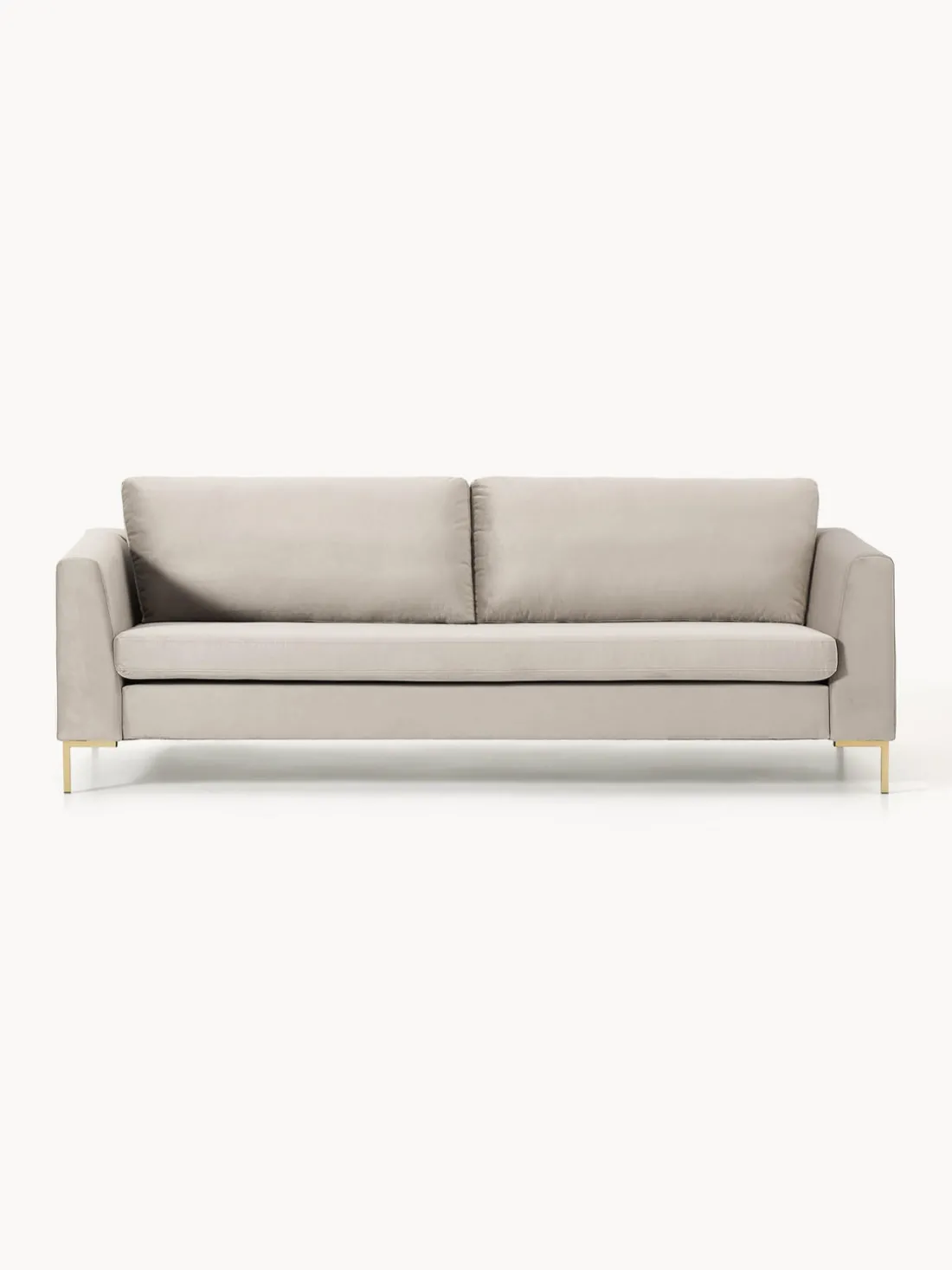 Sofá de terciopelo Luna (3 plazas)