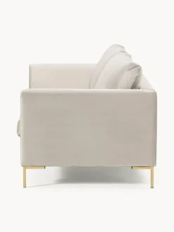 Sofá de terciopelo Luna (3 plazas)