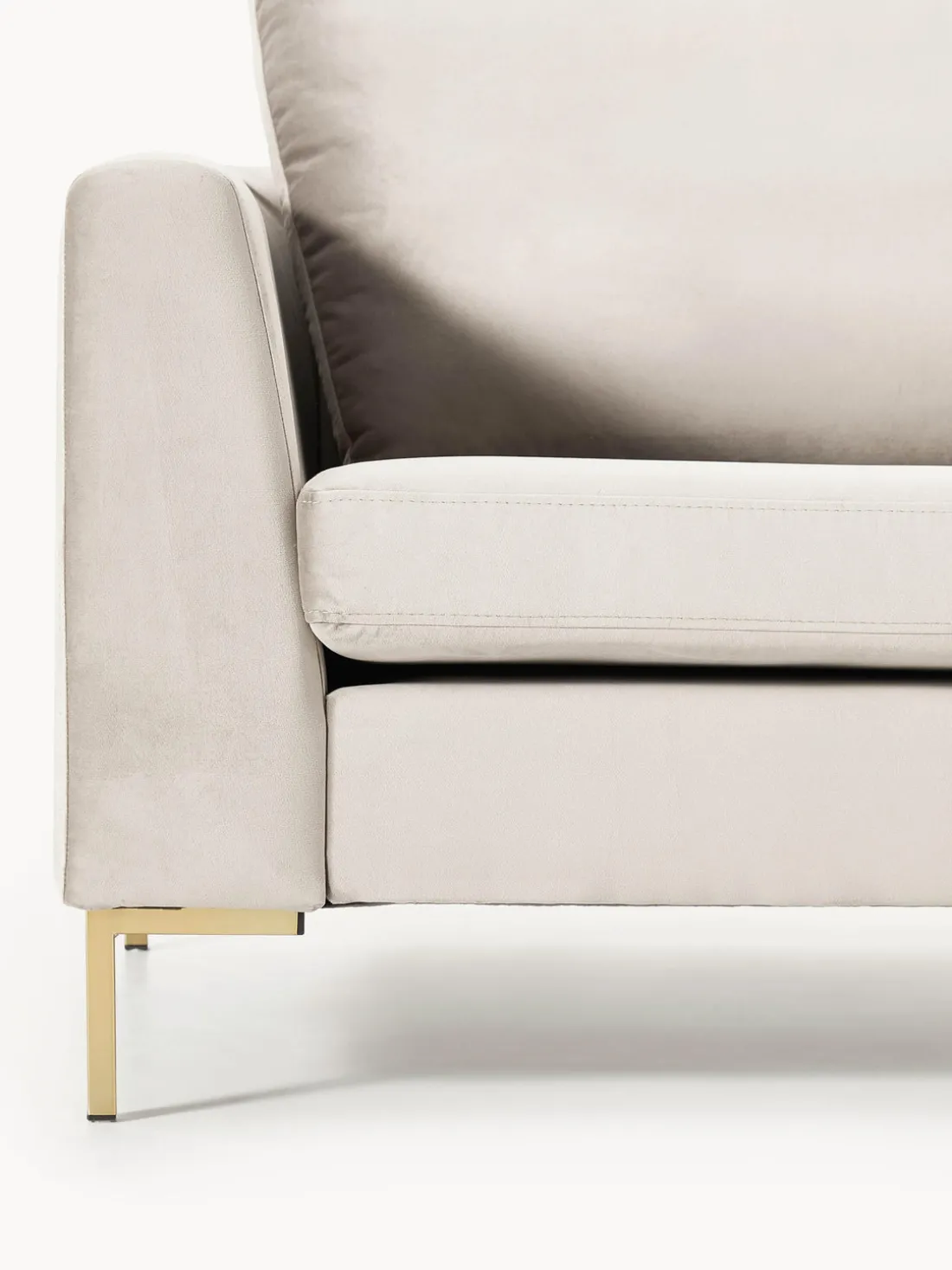 Sofá de terciopelo Luna (3 plazas)