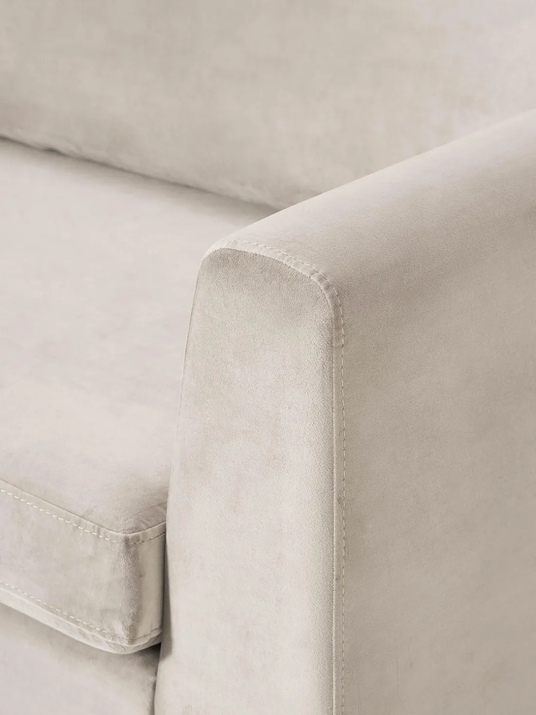 Sofá de terciopelo Luna (3 plazas)