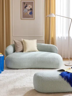 Sofá en tejido bouclé Alba (2 plazas)