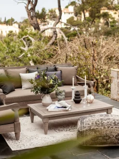 Sofá grande para exterior de madera Bali (4 plazas)