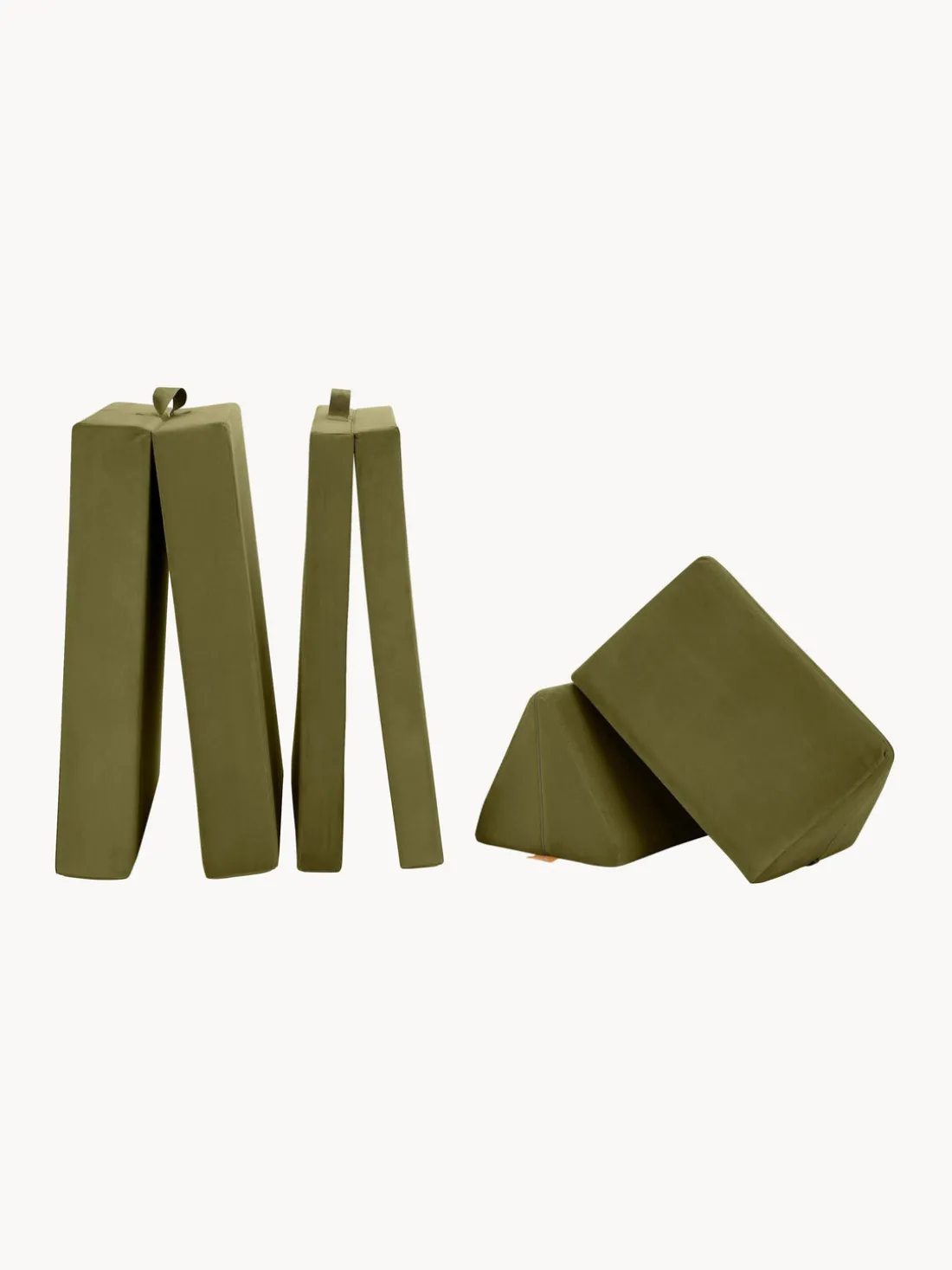 Sofá infantil modular artesanal de terciopelo Mila