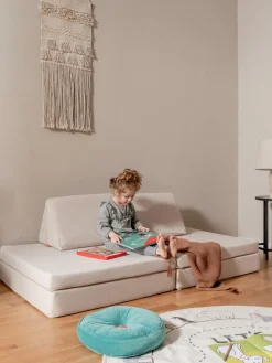 Sofá infantil modular artesanal de terciopelo Mila