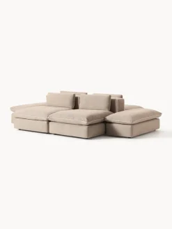 Sofá lounge modular con reposapiés Felix