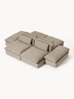 Sofá lounge modular con reposapiés Felix