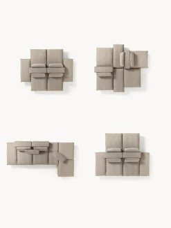 Sofá lounge modular con reposapiés Felix