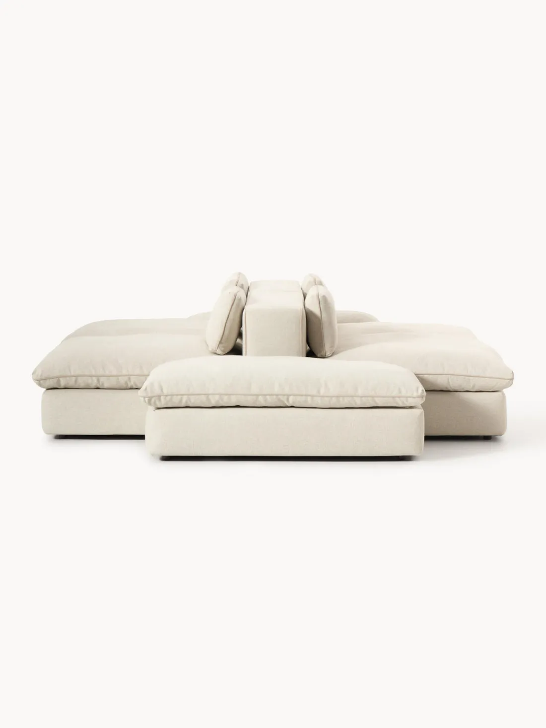 Sofá lounge modular con reposapiés Felix