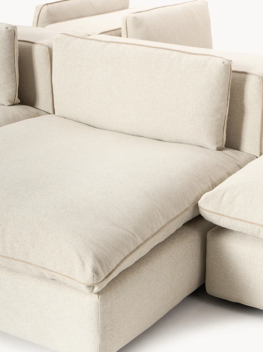 Sofá lounge modular con reposapiés Felix