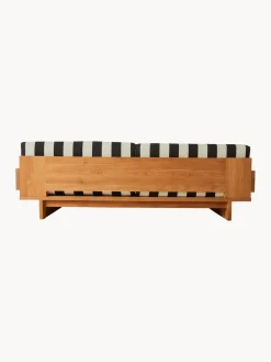 Sofá lounge para exterior de madera de teca Stracciatella