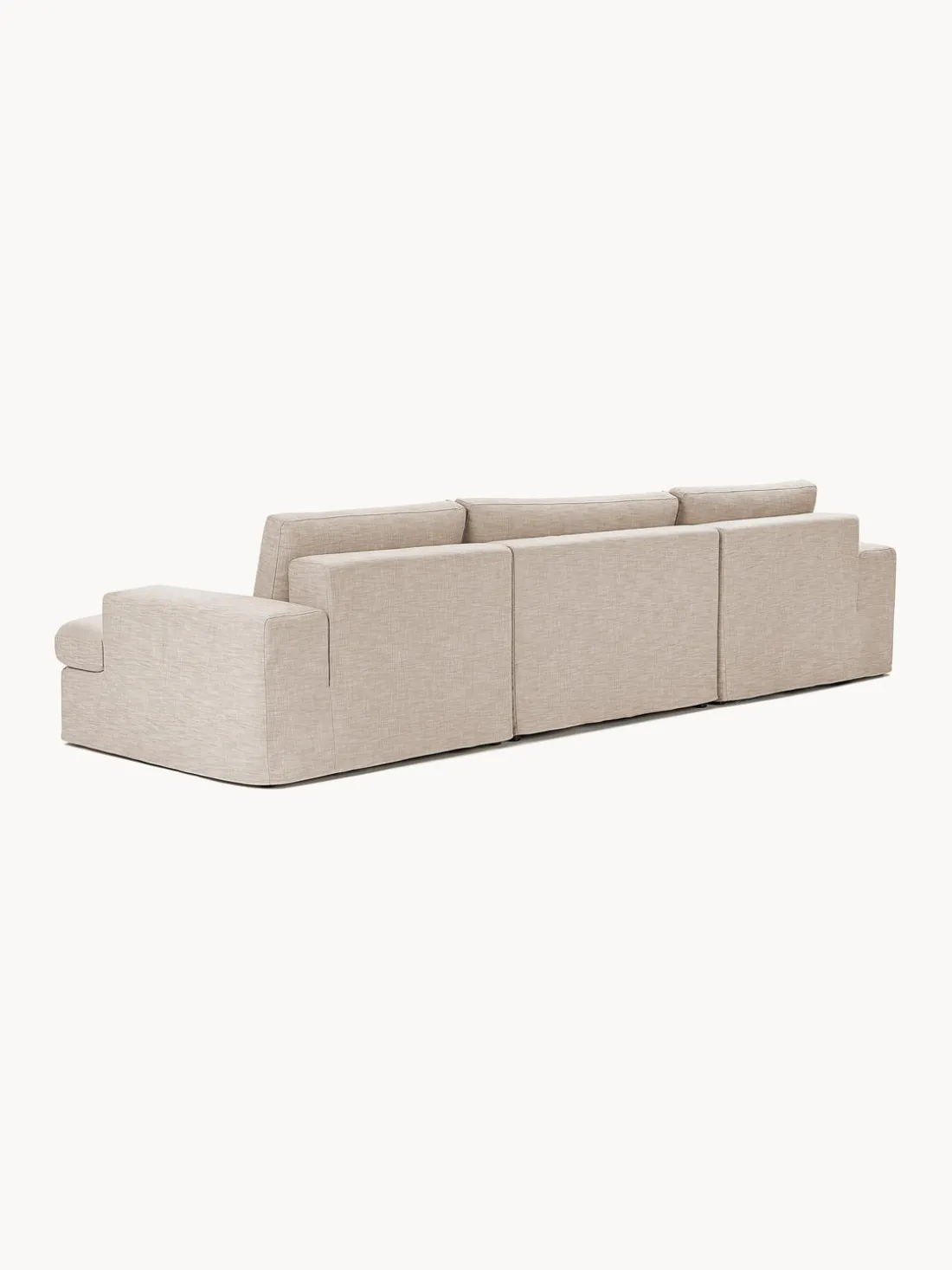 Sofá modular con reposapiés izquierdo/derecho Russell (4 plazas), desenfundable