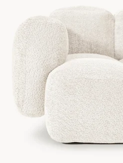 Sofá modular de borreguillo bouclé Tayla (3 plazas)