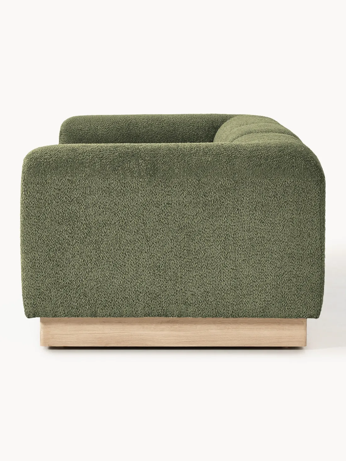 Sofá modular de borreguillo bouclé Natalie (3 plazas)