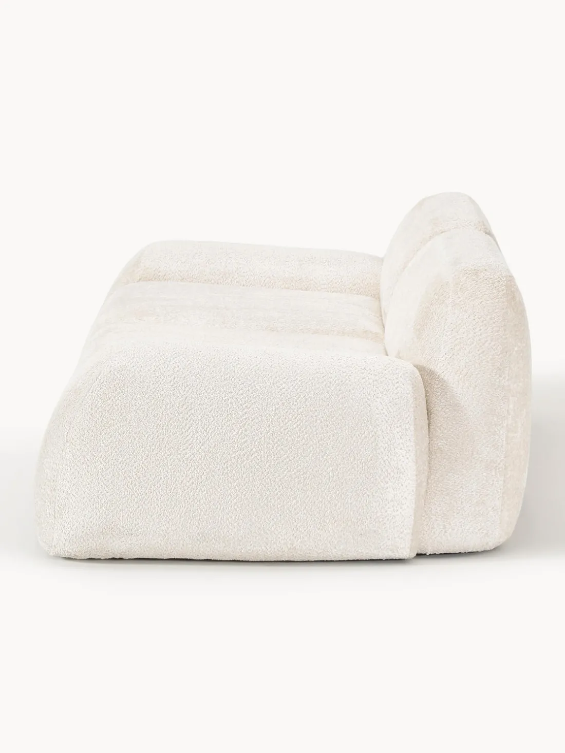 Sofá modular de borreguillo bouclé Wolke (3 plazas)