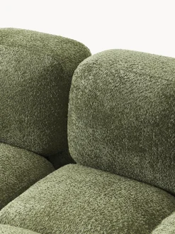 Sofá modular de borreguillo bouclé Tayla (3 plazas)