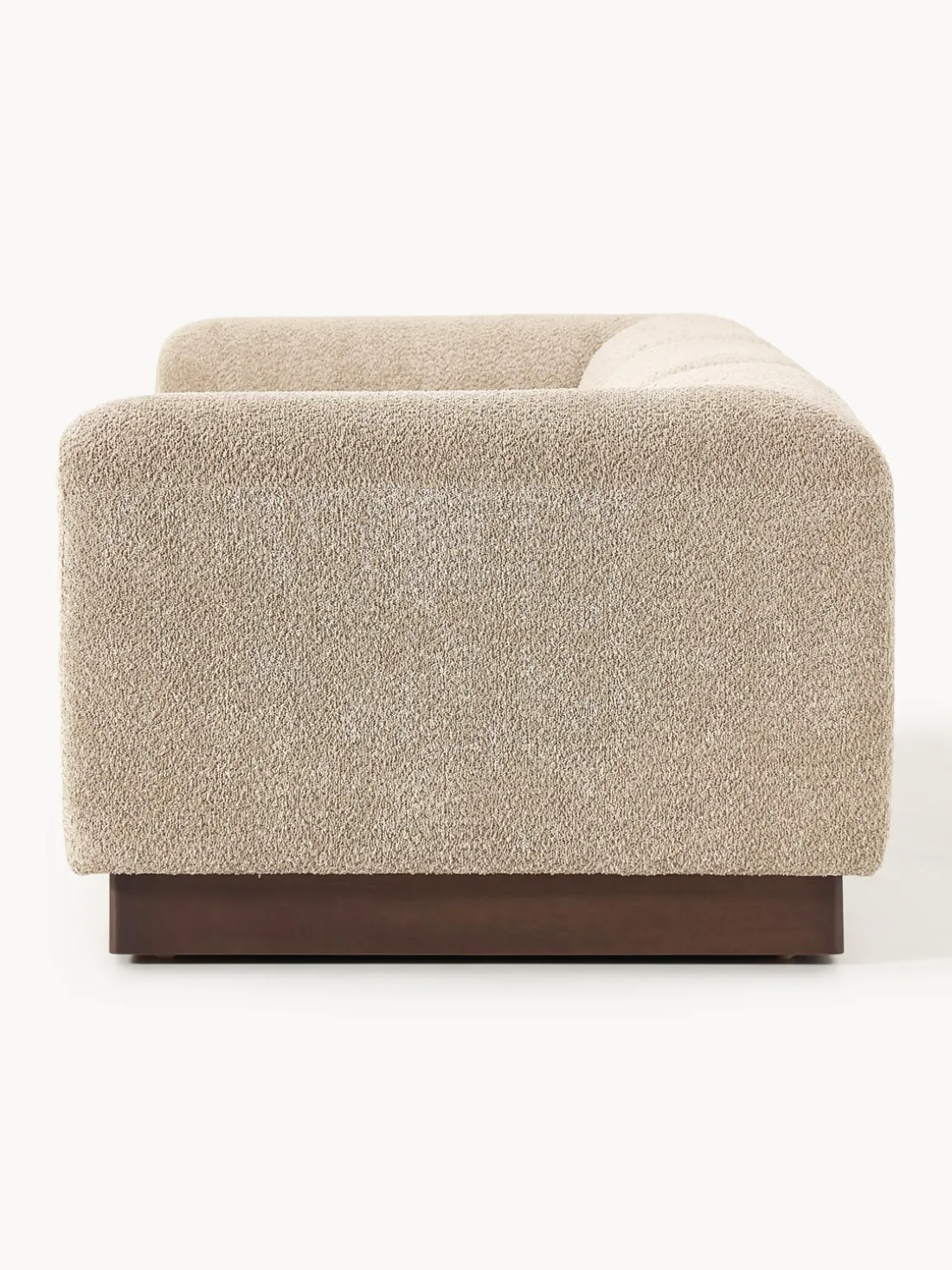 Sofá modular de borreguillo bouclé Natalie (3 plazas)