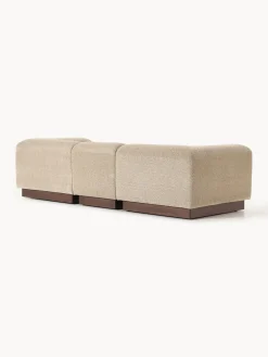 Sofá modular de borreguillo bouclé Natalie (3 plazas)